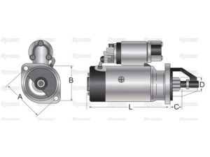 Electromotor tractor Electromotor tractor