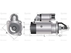 Electromotor tractor Electromotor tractor
