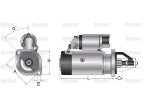 Electromotor tractor combina