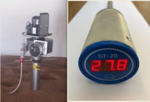 Racheta aerare cereale L=2,2 m; motor 2,2 kW - 380V + Sonda masurare temperatura L=2M 1 Pachet sonda temperatura cereale si racheta aerare cereale