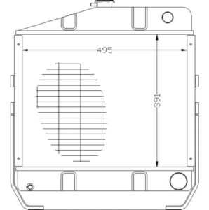 Radiator Tractor Case International 644 Radiator Tractor Case International 644