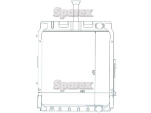 Radiator Tractor Case ih 485